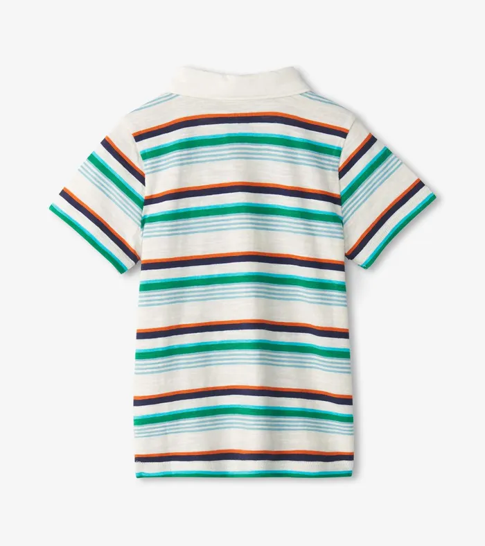 Baby and Toddler Boys Hiking Stripes Polo Shirt Hatley