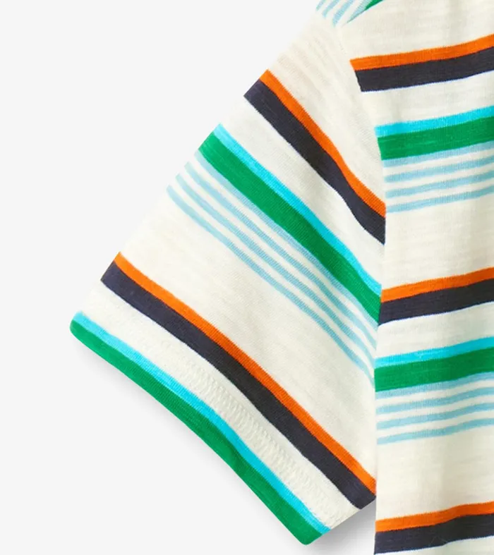 Baby and Toddler Boys Hiking Stripes Polo Shirt Hatley
