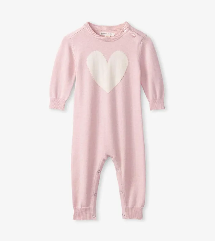 Baby Big Heart Sweater Onesie Hatley