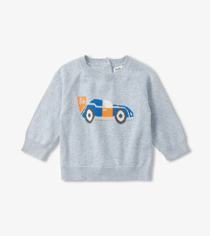 Baby Boys Little Racecar Pullover Sweater and Pants Hatley