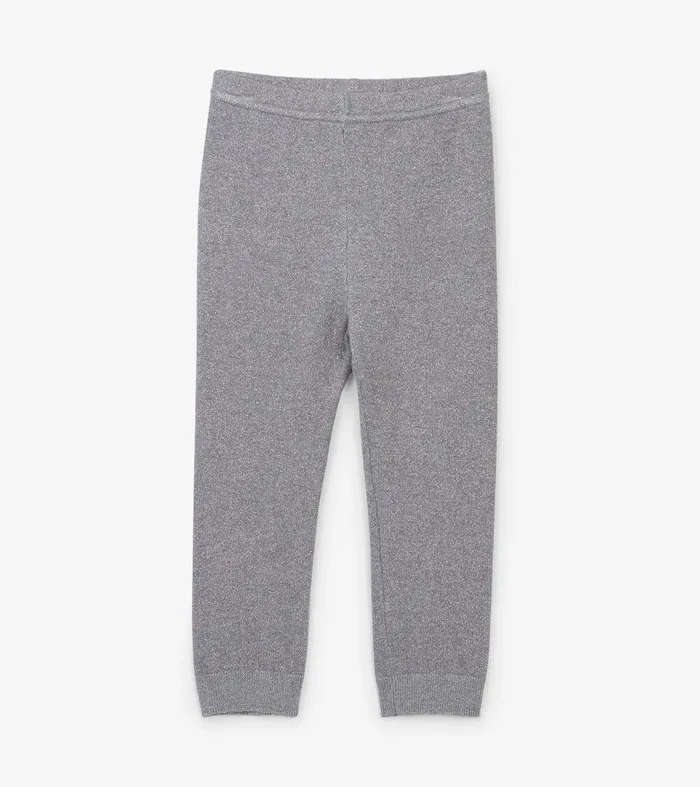 Baby Silver Glitter Cable Knit Leggings Hatley