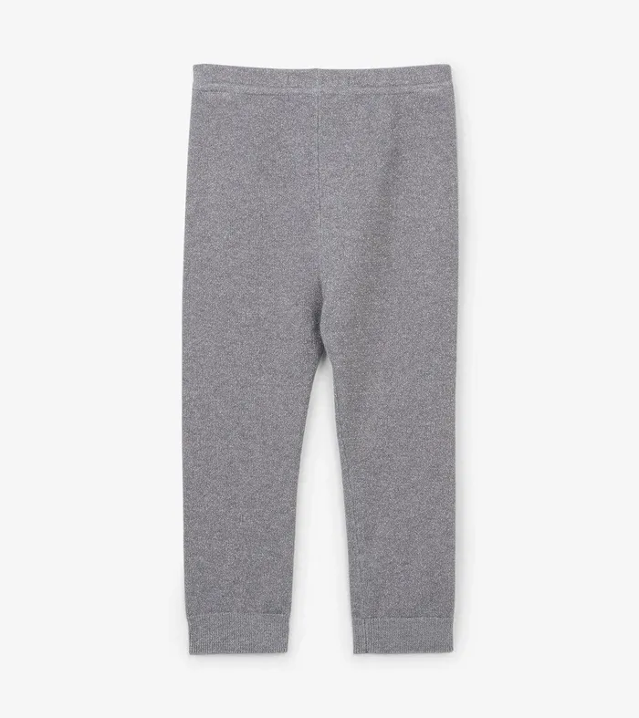 Baby Silver Glitter Cable Knit Leggings Hatley