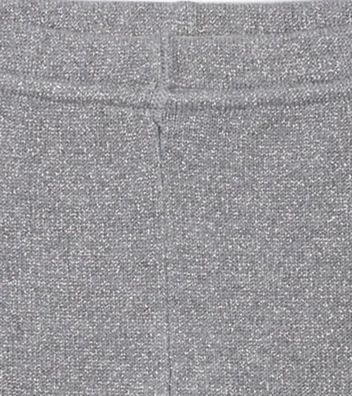 Baby Silver Glitter Cable Knit Leggings Hatley