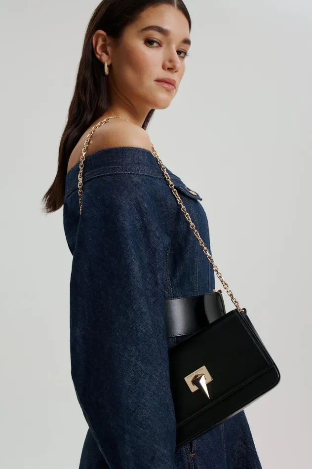 Bags Women Scanlan Theodore TRIANGLE SLIM BAG Black Bags Women Scanlan Theodore TRIANGLE SLIM BAG Black