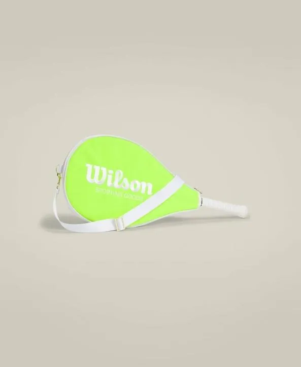 Bags Women Wilson Retro Racket Cover Tennis Ball Yellow