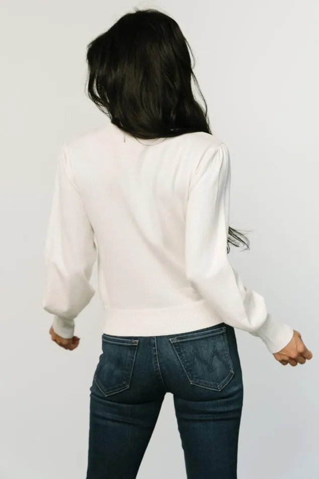 Baltic Born Blouses Shirts Women Danica Turtleneck Knit Top Ivory