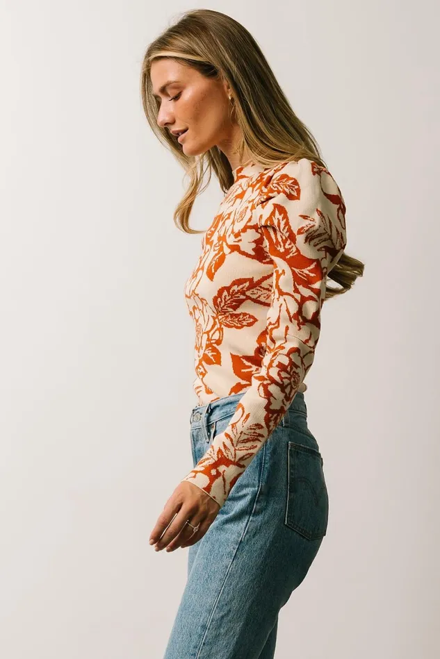 Baltic Born Blouses Shirts Women Sebastian Sweater Rust Multi Baltic Born Blouses Shirts Women Sebastian Sweater Rust Multi