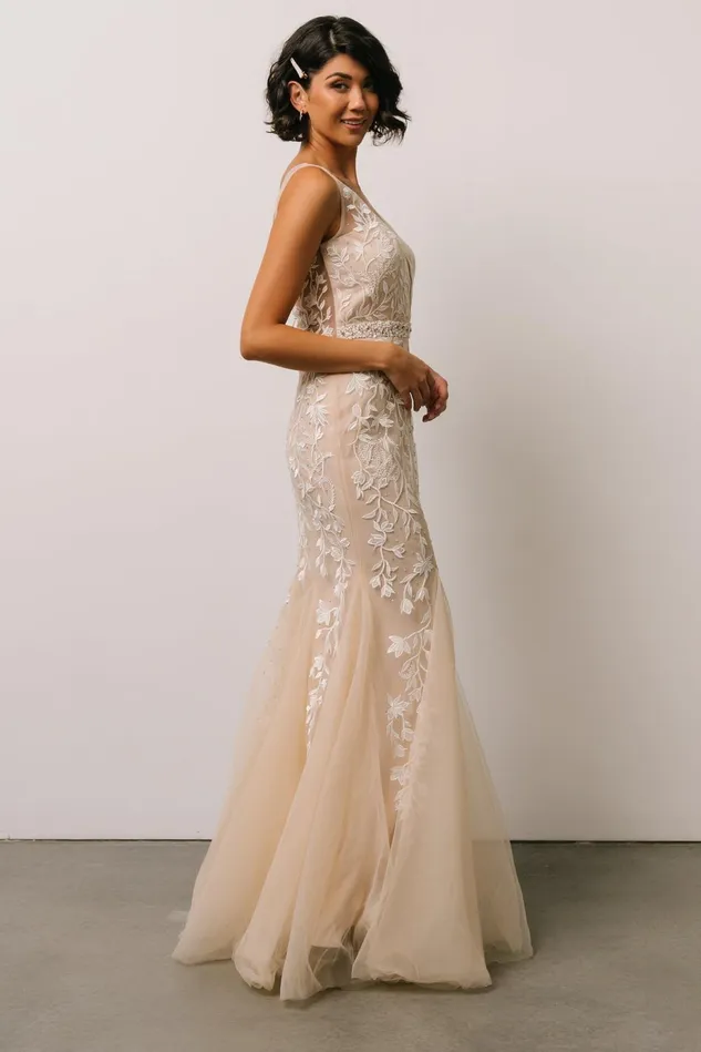 Baltic Born Bridal Women Fleurette Bridal Gown Beige Ivory Baltic Born Bridal Women Fleurette Bridal Gown Beige Ivory
