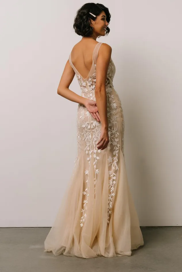 Baltic Born Bridal Women Fleurette Bridal Gown Beige Ivory Baltic Born Bridal Women Fleurette Bridal Gown Beige Ivory