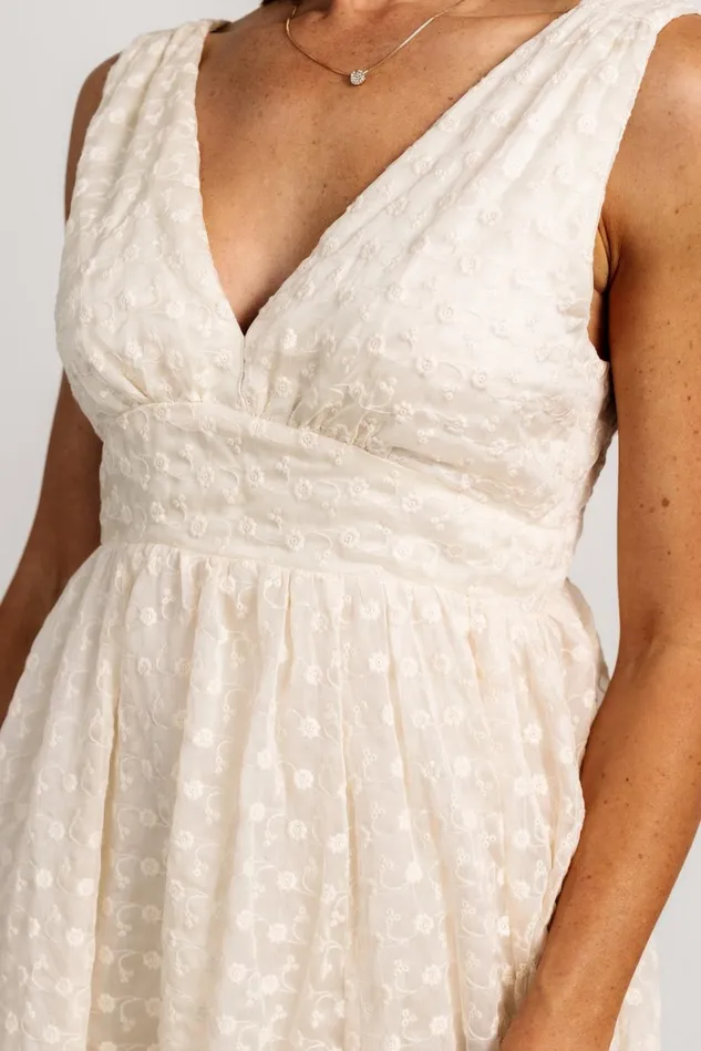 Baltic Born Bridal Women Thalia Embroidered Tank Midi Dress Vintage Cream Baltic Born Bridal Women Thalia Embroidered Tank Midi Dress Vintage Cream