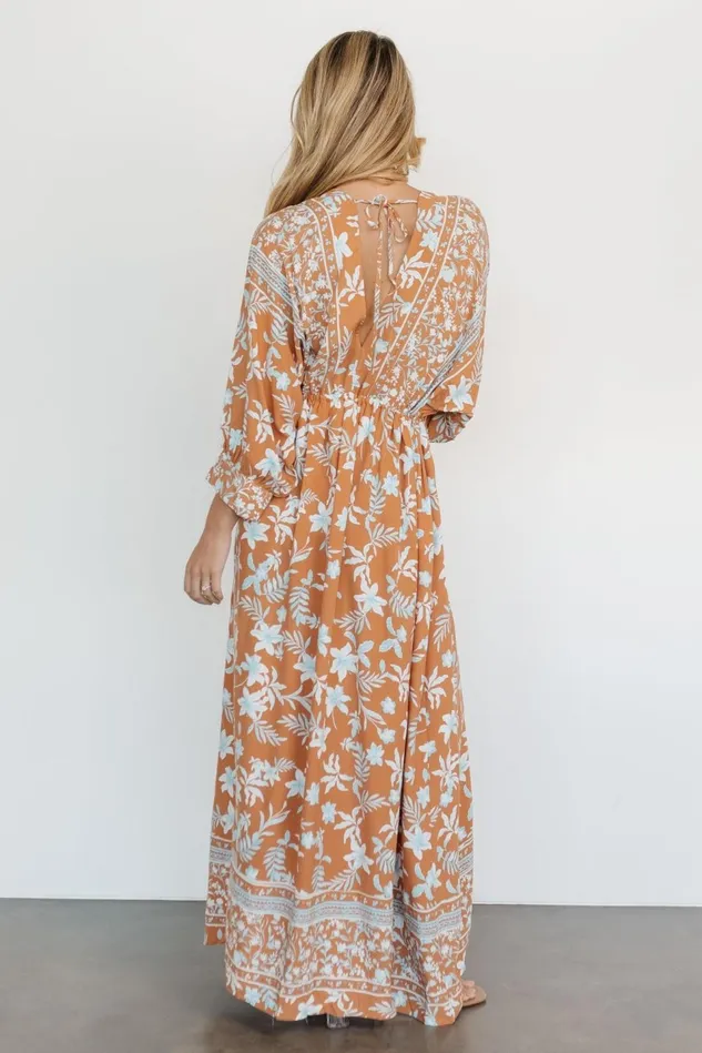 Baltic Born Bump Friendly Women Laken Maxi Dress Camel Multi Baltic Born Bump Friendly Women Laken Maxi Dress Camel Multi