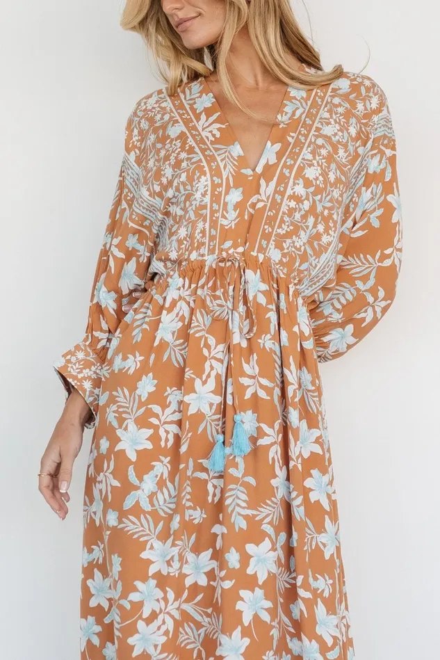 Baltic Born Bump Friendly Women Laken Maxi Dress Camel Multi Baltic Born Bump Friendly Women Laken Maxi Dress Camel Multi