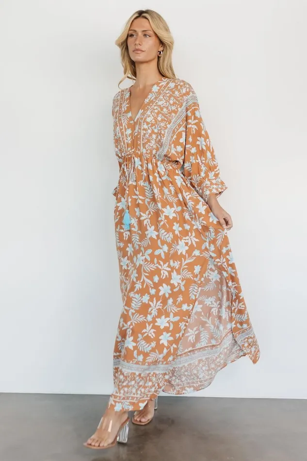 Baltic Born Bump Friendly Women Laken Maxi Dress Camel Multi Baltic Born Bump Friendly Women Laken Maxi Dress Camel Multi