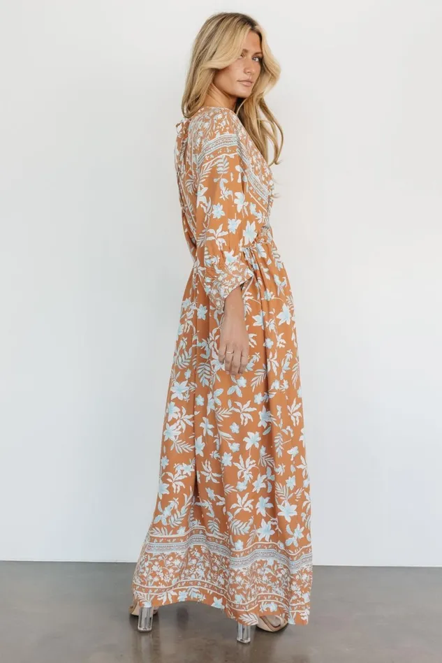 Baltic Born Bump Friendly Women Laken Maxi Dress Camel Multi Baltic Born Bump Friendly Women Laken Maxi Dress Camel Multi