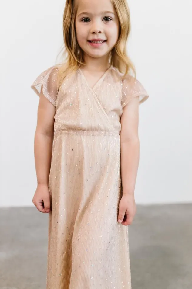 Baltic Born Embellished Sequin Women Toddler Grace Sparkle Gown Champagne Baltic Born Embellished Sequin Women Toddler Grace Sparkle Gown Champagne