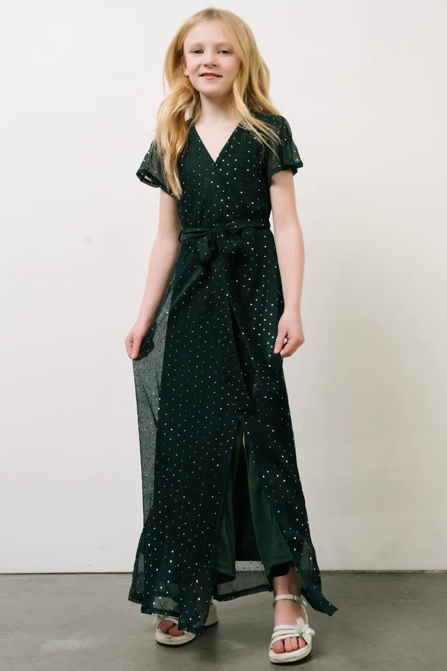 Baltic Born Flower Girl Women Youth Grace Sparkle Gown Emerald