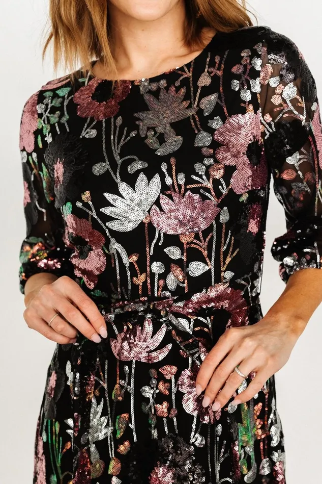 Baltic Born Maxi Dresses Women Destiny Sequin Maxi Dress Black Multi Baltic Born Maxi Dresses Women Destiny Sequin Maxi Dress Black Multi