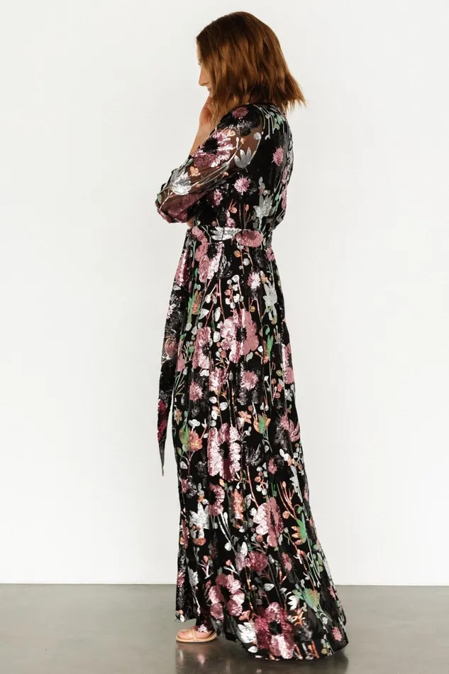 Baltic Born Maxi Dresses Women Destiny Sequin Maxi Dress Black Multi Baltic Born Maxi Dresses Women Destiny Sequin Maxi Dress Black Multi