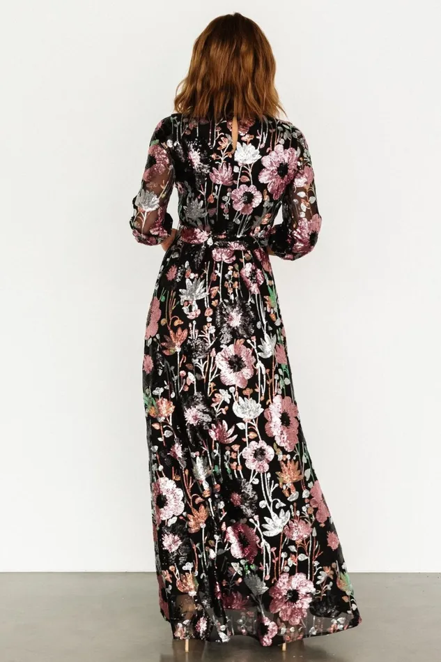 Baltic Born Maxi Dresses Women Destiny Sequin Maxi Dress Black Multi Baltic Born Maxi Dresses Women Destiny Sequin Maxi Dress Black Multi
