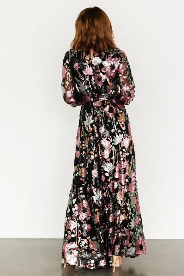 Baltic Born Maxi Dresses Women Destiny Sequin Maxi Dress Black Multi Baltic Born Maxi Dresses Women Destiny Sequin Maxi Dress Black Multi
