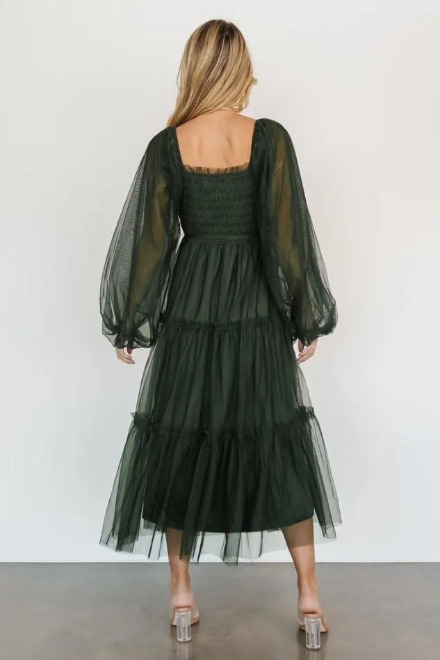Baltic Born Maxi Dresses Women Katrina Tulle Maxi Dress Dark Green Baltic Born Maxi Dresses Women Katrina Tulle Maxi Dress Dark Green