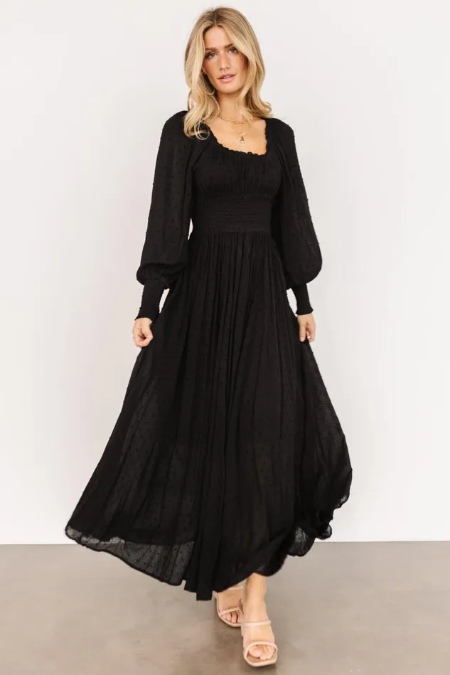 Baltic Born Maxi Dresses Women Renata Dot Maxi Dress Black