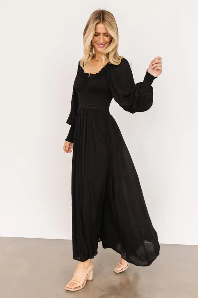Baltic Born Maxi Dresses Women Renata Dot Maxi Dress Black Baltic Born Maxi Dresses Women Renata Dot Maxi Dress Black