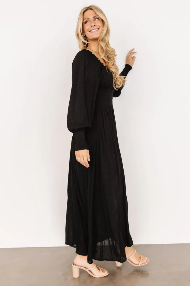 Baltic Born Maxi Dresses Women Renata Dot Maxi Dress Black Baltic Born Maxi Dresses Women Renata Dot Maxi Dress Black