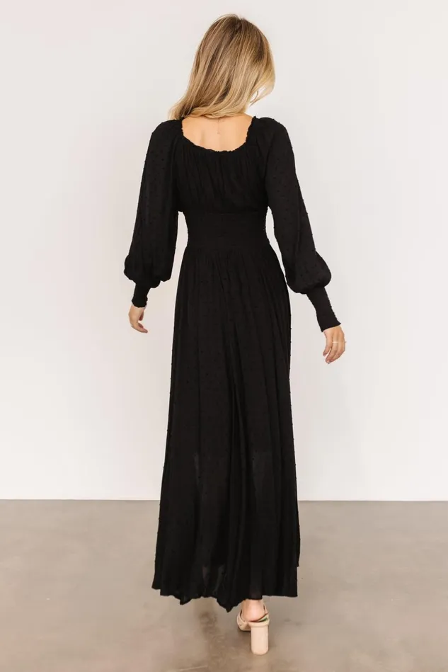 Baltic Born Maxi Dresses Women Renata Dot Maxi Dress Black Baltic Born Maxi Dresses Women Renata Dot Maxi Dress Black
