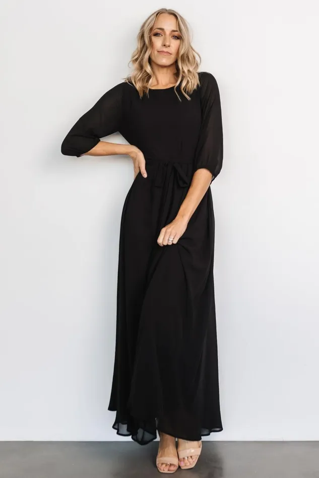 Baltic Born Mother Of The Bride Women Rebecca Maxi Dress Black