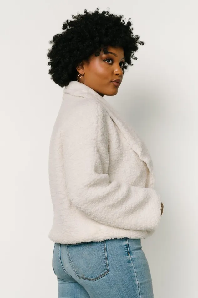 Baltic Born Outerwear Women Crest Sherpa Jacket Off White Baltic Born Outerwear Women Crest Sherpa Jacket Off White