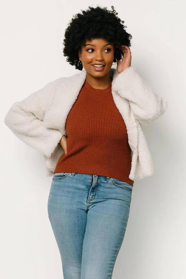 Baltic Born Outerwear Women Crest Sherpa Jacket Off White Baltic Born Outerwear Women Crest Sherpa Jacket Off White
