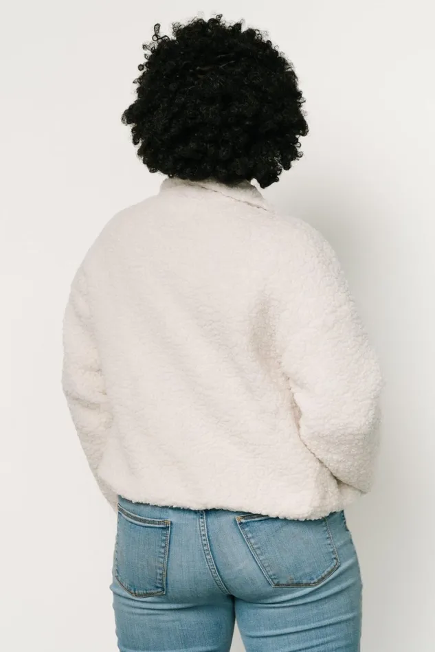 Baltic Born Outerwear Women Crest Sherpa Jacket Off White Baltic Born Outerwear Women Crest Sherpa Jacket Off White