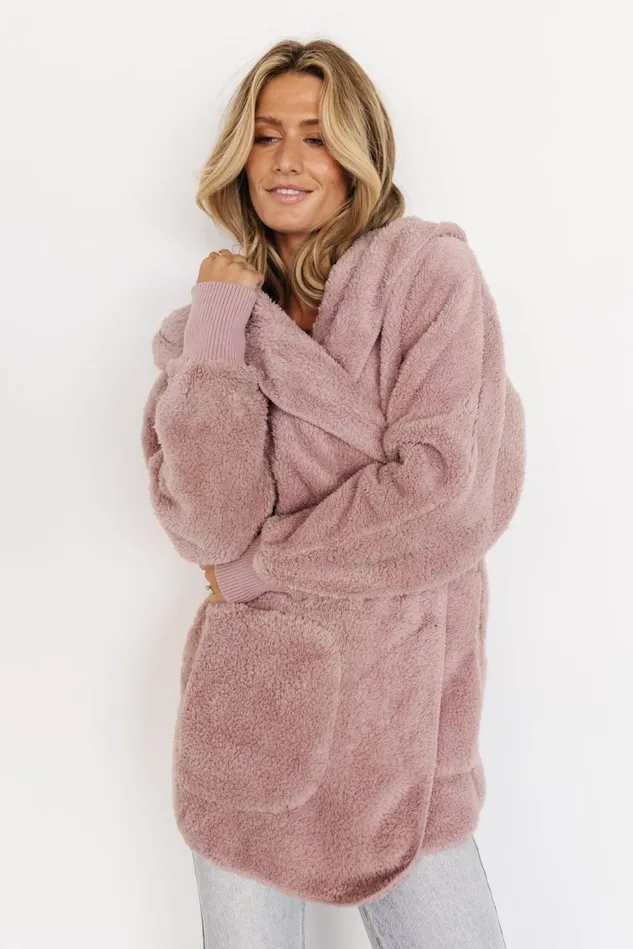 Baltic Born Outerwear Women Melrose Teddy Jacket Dusty Lilac Baltic Born Outerwear Women Melrose Teddy Jacket Dusty Lilac