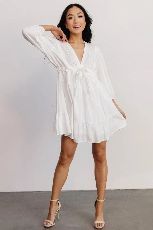Baltic Born Short Dresses Women Amelia Boho Mini Dress Off White