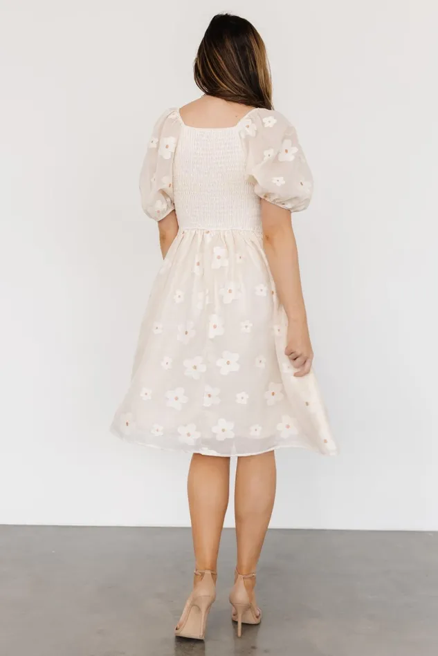 Baltic Born Short Dresses Women Daisy Short Dress Vintage Cream Floral Baltic Born Short Dresses Women Daisy Short Dress Vintage Cream Floral