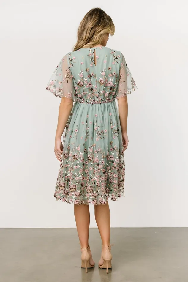 Baltic Born Short Dresses Women Duchess Tulle Dress Sage Garden Baltic Born Short Dresses Women Duchess Tulle Dress Sage Garden