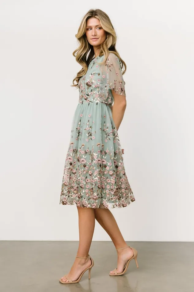 Baltic Born Short Dresses Women Duchess Tulle Dress Sage Garden Baltic Born Short Dresses Women Duchess Tulle Dress Sage Garden