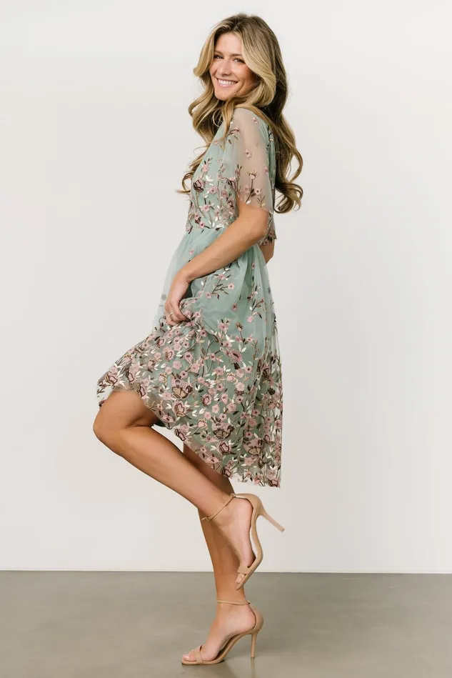 Baltic Born Short Dresses Women Duchess Tulle Dress Sage Garden Baltic Born Short Dresses Women Duchess Tulle Dress Sage Garden