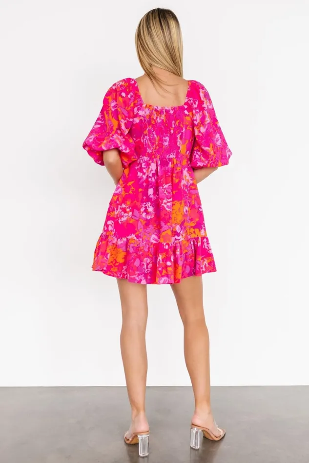 Baltic Born Short Dresses Women Levy Sweetheart Mini Dress Fuchsia Multi