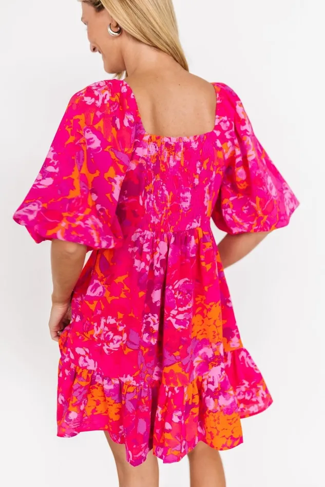 Baltic Born Short Dresses Women Levy Sweetheart Mini Dress Fuchsia Multi