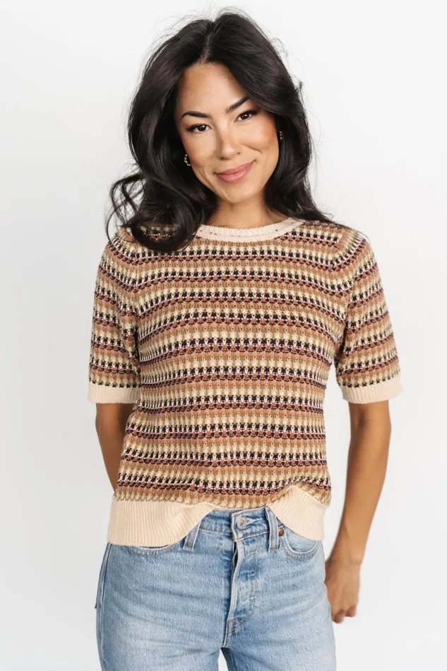Baltic Born Sweaters Women Scout Knit Sweater Top Multi