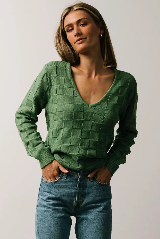 Baltic Born Sweaters Women Troy Knit Sweater Green Baltic Born Sweaters Women Troy Knit Sweater Green