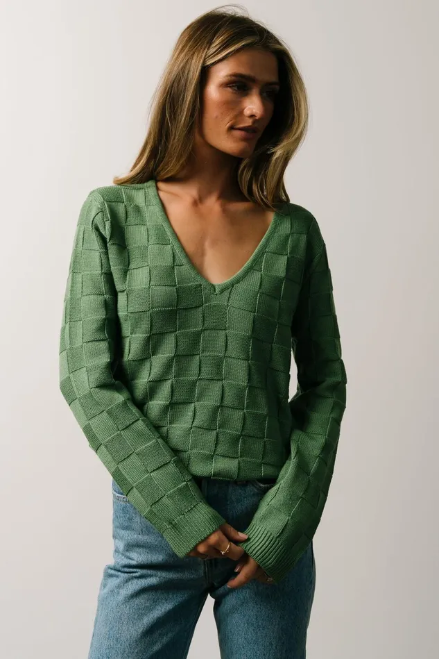 Baltic Born Sweaters Women Troy Knit Sweater Green Baltic Born Sweaters Women Troy Knit Sweater Green