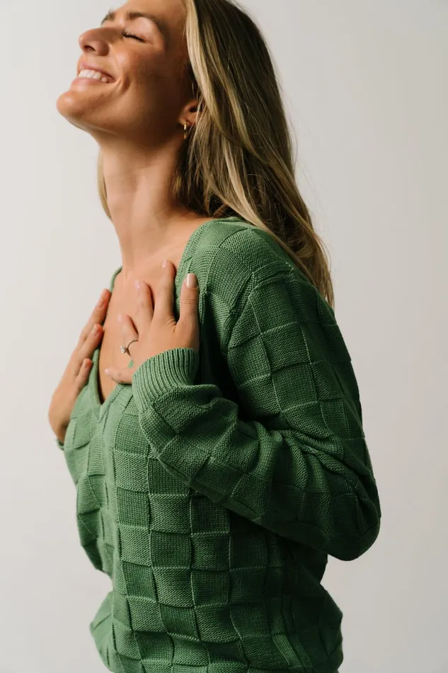 Baltic Born Sweaters Women Troy Knit Sweater Green Baltic Born Sweaters Women Troy Knit Sweater Green