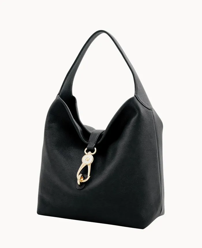 Belvedere Logo Lock Shoulder Bag Black Woman Dooney and Bourke Shoulder Bags Belvedere Logo Lock Shoulder Bag Black Woman Dooney and Bourke Shoulder Bags