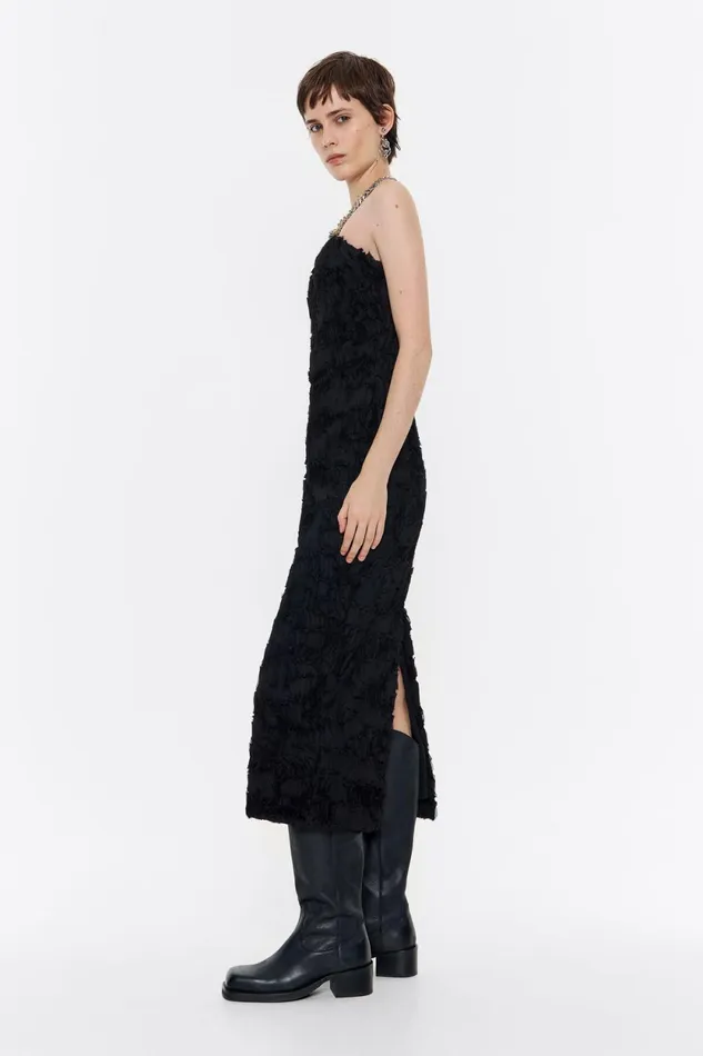 Black Sweetheart Neckline Dress Black Women Bimba Y Lola Dresses And Jumpsuits Black Sweetheart Neckline Dress Black Women Bimba Y Lola Dresses And Jumpsuits
