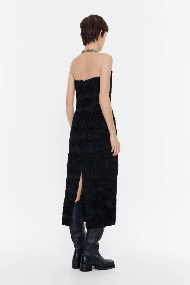 Black Sweetheart Neckline Dress Black Women Bimba Y Lola Dresses And Jumpsuits Black Sweetheart Neckline Dress Black Women Bimba Y Lola Dresses And Jumpsuits