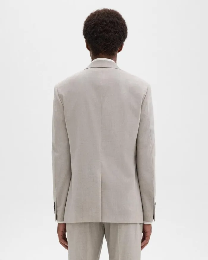 Blazers Jackets Men Theory Chambers Blazer In Stretch Wool Sand Melange Blazers Jackets Men Theory Chambers Blazer In Stretch Wool Sand Melange