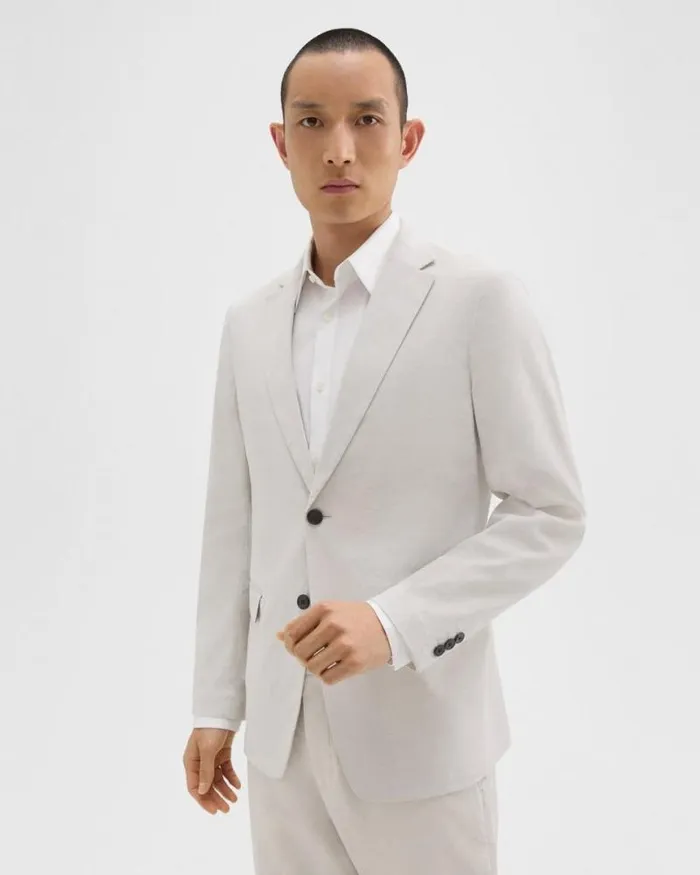Blazers Jackets Men Theory Clinton Blazer In Good Linen Sand